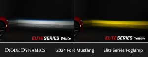 Ford Mustang Fog Light Kit - Front - Diode Dynamics - Elite Series Add-On - Yellow - `24-`25
